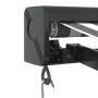 Toldo retráctil aluminio y tela antracita y blanco 3,5x2,5 m de , Toldos - Ref: Foro24-3216129, Precio: 538,44 €, Descuento: %