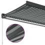 Toldo retráctil aluminio y tela antracita y blanco 3,5x2,5 m de , Toldos - Ref: Foro24-3216129, Precio: 541,89 €, Descuento: %