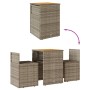Sillas y mesita de jardín con cojines 3 piezas ratán PE gris de , Conjuntos de jardín - Ref: Foro24-4003876, Precio: 203,29 €...