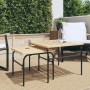 Mesas de centro apilables de jardín 2 uds acero marrón y negro de , Mesas de jardín - Ref: Foro24-4009307, Precio: 91,04 €, D...