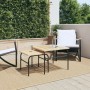 Mesas de centro apilables de jardín 2 uds acero marrón y negro de , Mesas de jardín - Ref: Foro24-4009307, Precio: 91,04 €, D...