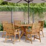 Juego de comedor de jardín 6 piezas madera maciza de acacia de , Conjuntos de jardín - Ref: Foro24-3283567, Precio: 533,38 €,...