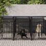 Perrera de exterior con tejado acero 5,63 m² de , Casetas y cercados para perros - Ref: Foro24-3124590, Precio: 770,21 €, Des...