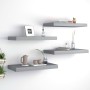 Estantes flotantes de pared 4 uds MDF gris 50x23x3,8 cm de vidaXL, Estantes y estanterías - Ref: Foro24-323852, Precio: 49,65...