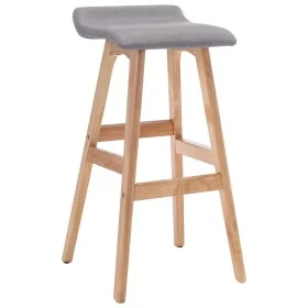 Taburete de cocina tela gris claro de , Taburetes de cocina - Ref: Foro24-249575, Precio: 80,95 €, Descuento: %