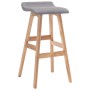 Taburete de cocina tela gris claro de , Taburetes de cocina - Ref: Foro24-249575, Precio: 82,53 €, Descuento: %