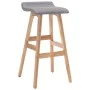 Taburete de cocina tela gris claro de , Taburetes de cocina - Ref: Foro24-249575, Precio: 80,95 €, Descuento: %