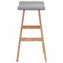 Taburete de cocina tela gris claro de , Taburetes de cocina - Ref: Foro24-249575, Precio: 82,53 €, Descuento: %