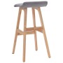 Taburete de cocina tela gris claro de , Taburetes de cocina - Ref: Foro24-249575, Precio: 82,53 €, Descuento: %