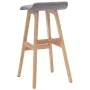 Taburete de cocina tela gris claro de , Taburetes de cocina - Ref: Foro24-249575, Precio: 80,95 €, Descuento: %