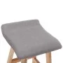 Taburete de cocina tela gris claro de , Taburetes de cocina - Ref: Foro24-249575, Precio: 80,95 €, Descuento: %