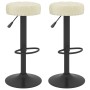 Taburetes de cocina 2 unidades terciopelo crema de , Taburetes de cocina - Ref: Foro24-332994, Precio: 111,07 €, Descuento: %