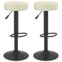 Taburetes de cocina 2 unidades terciopelo crema de , Taburetes de cocina - Ref: Foro24-332994, Precio: 108,98 €, Descuento: %