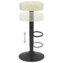 Taburetes de cocina 2 unidades terciopelo crema de , Taburetes de cocina - Ref: Foro24-332994, Precio: 111,07 €, Descuento: %