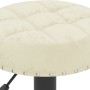 Taburetes de cocina 2 unidades terciopelo crema de , Taburetes de cocina - Ref: Foro24-332994, Precio: 111,07 €, Descuento: %