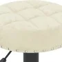 Taburetes de cocina 2 unidades terciopelo crema de , Taburetes de cocina - Ref: Foro24-332994, Precio: 108,98 €, Descuento: %