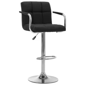 Taburete de barra de cocina de tela negro de , Taburetes de cocina - Ref: Foro24-283415, Precio: 96,85 €, Descuento: %