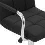 Taburete de barra de cocina de tela negro de , Taburetes de cocina - Ref: Foro24-283415, Precio: 96,85 €, Descuento: %