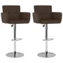Kitchen stools 2 units brown synthetic leather by , Kitchen stools - Ref: Foro24-323656, Price: 153,11 €, Discount: %