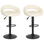 Taburetes de cocina 2 unidades terciopelo crema de , Taburetes de cocina - Ref: Foro24-333268, Precio: 138,23 €, Descuento: %