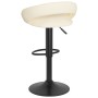 Taburetes de cocina 2 unidades terciopelo crema de , Taburetes de cocina - Ref: Foro24-333268, Precio: 138,23 €, Descuento: %