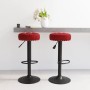 Taburetes de cocina 2 unidades terciopelo rojo vino tinto de , Taburetes de cocina - Ref: Foro24-333001, Precio: 111,34 €, De...