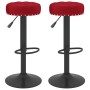 Taburetes de cocina 2 unidades terciopelo rojo vino tinto de , Taburetes de cocina - Ref: Foro24-333001, Precio: 111,34 €, De...