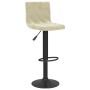 Taburetes de cocina 2 unidades terciopelo crema de , Taburetes de cocina - Ref: Foro24-333730, Precio: 129,39 €, Descuento: %