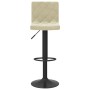 Taburetes de cocina 2 unidades terciopelo crema de , Taburetes de cocina - Ref: Foro24-333730, Precio: 129,39 €, Descuento: %