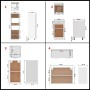 Juego de muebles de cocina 7 piezas madera de ingeniería blanco de , Armarios de cocina - Ref: Foro24-3067639, Precio: 572,25...