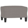 Sillón con taburete tela gris taupe 60 cm de , Sofás - Ref: Foro24-3201150, Precio: 242,63 €, Descuento: %