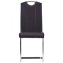 Sillas de comedor voladizas 2 unidades cuero sintético marrón de , Sillas de comedor - Ref: Foro24-281775, Precio: 134,43 €, ...