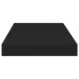 Estantes flotantes de pared 4 uds negro MDF 50x23x3,8 cm de vidaXL, Estantes y estanterías - Ref: Foro24-323831, Precio: 54,4...