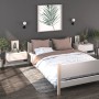 Mesita de noche de pared blanca de , Mesitas de noche - Ref: Foro24-810935, Precio: 46,03 €, Descuento: %