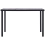 Mesa de comedor de MDF negro y gris hormigón 160x80x75 cm de , Mesas de cocina y de comedor - Ref: Foro24-281859, Precio: 172...