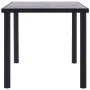 Mesa de comedor de MDF negro y gris hormigón 160x80x75 cm de , Mesas de cocina y de comedor - Ref: Foro24-281859, Precio: 167...