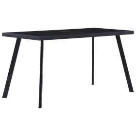 Esstisch aus schwarzem gehärtetem Glas 140x70x75 cm von , Küchen- und Esstische - Ref: Foro24-281873, Preis: 140,32 €, Rabatt: %