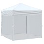 Carpa para fiestas plegable con paredes laterales blanca 2x2 m de , Carpas y cenadores - Ref: Foro24-93510, Precio: 112,65 €,...
