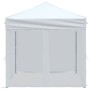 Carpa para fiestas plegable con paredes laterales blanca 2x2 m de , Carpas y cenadores - Ref: Foro24-93510, Precio: 112,65 €,...