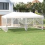 Carpa para fiestas plegable con paredes laterales blanca 3x6 m de , Carpas y cenadores - Ref: Foro24-93552, Precio: 190,54 €,...