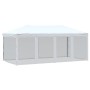 Carpa para fiestas plegable con paredes laterales blanca 3x6 m de , Carpas y cenadores - Ref: Foro24-93552, Precio: 190,54 €,...