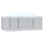 Carpa para fiestas plegable con paredes laterales blanca 3x6 m de , Carpas y cenadores - Ref: Foro24-93552, Precio: 190,54 €,...