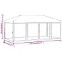 Carpa para fiestas plegable con paredes laterales blanca 3x6 m de , Carpas y cenadores - Ref: Foro24-93552, Precio: 190,54 €,...