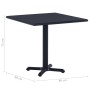 Mesa de jardín negra 80x80x75 cm de , Mesas de jardín - Ref: Foro24-49470, Precio: 135,74 €, Descuento: %