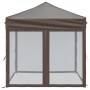 Carpa para fiestas plegable con paredes gris taupé 2x2 m de , Carpas y cenadores - Ref: Foro24-93512, Precio: 109,38 €, Descu...