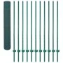 Wire mesh fence with green 25x2 m steel posts by , fence panels - Ref: Foro24-144617, Price: 185,08 €, Discount: %