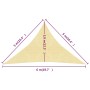 Toldo de vela HDPE beige 160 g/m² 5x5x6 m de , Sombrillas - Ref: Foro24-311155, Precio: 33,69 €, Descuento: %