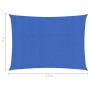 Toldo de vela azul HDPE 160 g/m² 2x3,5 m de , Sombrillas - Ref: Foro24-311503, Precio: 24,83 €, Descuento: %