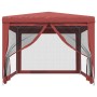 Carpa para fiestas con 4 paredes de malla HDPE rojo 3x4 m de , Carpas y cenadores - Ref: Foro24-319235, Precio: 100,70 €, Des...
