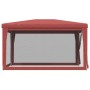 Carpa para fiestas con 4 paredes de malla HDPE rojo 3x4 m de , Carpas y cenadores - Ref: Foro24-319235, Precio: 100,70 €, Des...